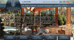 Desktop Screenshot of alexcustomhomes.com